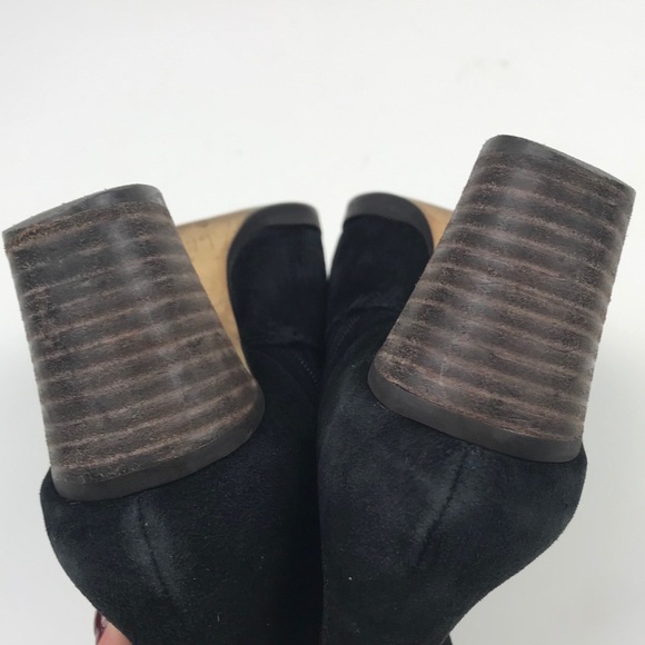 J. Crew Quinn suede ankle booties Black 6.5 - Picture 6 of 7